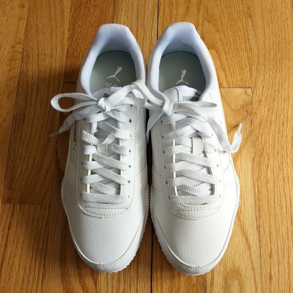 [SOLD] NWT Puma Bella Low Top Sneakers Classic White Athletic Running Shoes - Picture 6 of 14